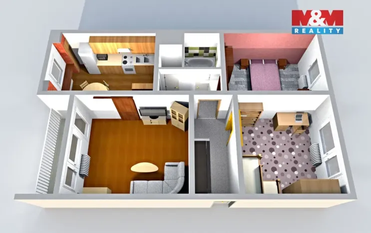 Prodej bytu 3+1, Česká Lípa, Hradecká, 75 m2