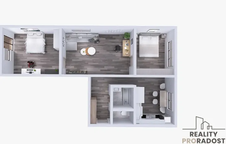 Pronájem bytu 3+1, Karviná, Divišova, 57 m2