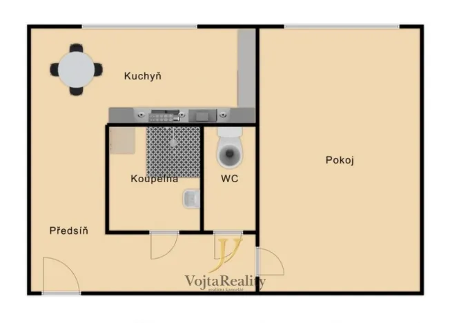 Prodej bytu 1+1, Přerov, Trávník, 40 m2