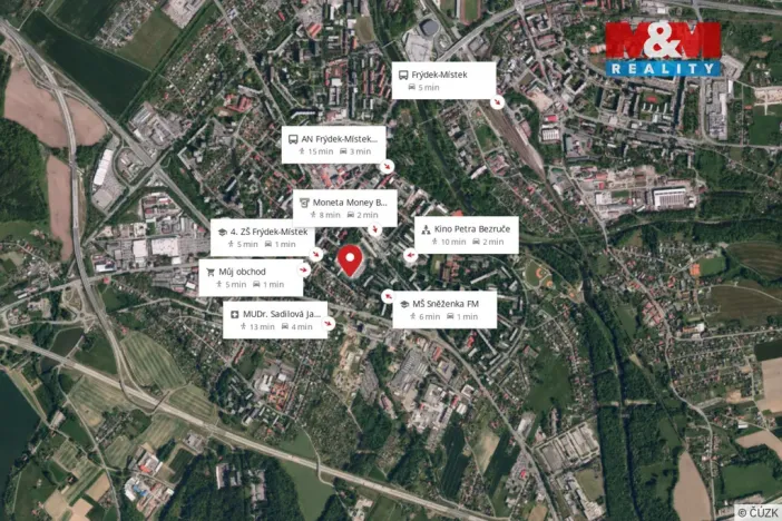 Prodej bytu 3+1, Frýdek-Místek - Místek, Jungmannova, 58 m2