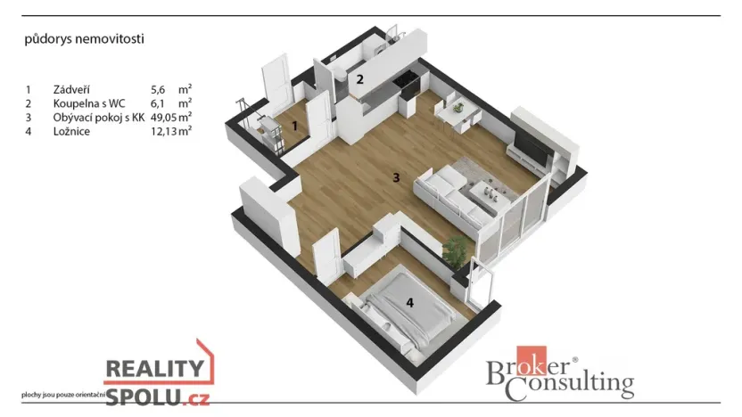 Prodej bytu 2+kk, Kladno - Kročehlavy, Arménská, 73 m2