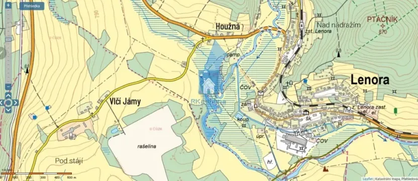 Prodej louky, Lenora - Houžná, 55813 m2