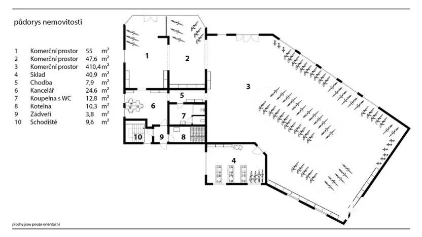 Prodej obchodního prostoru, Pardubice, Přeloučská, 779 m2