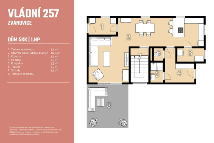 Prodej rodinného domu, Zvánovice, Vládní, 162 m2