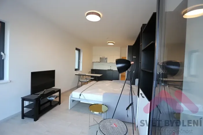 Pronájem bytu 1+kk, Praha - Karlín, U Mlýnského kanálu, 40 m2