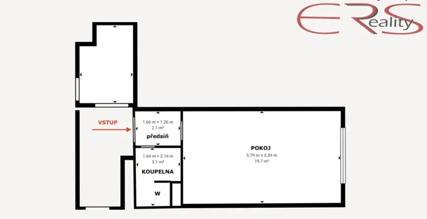 Prodej bytu 1+kk, Varnsdorf, Čelakovická, 29 m2