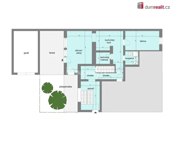 Pronájem bytu 2+kk, Neratovice - Lobkovice, Růžová, 55 m2