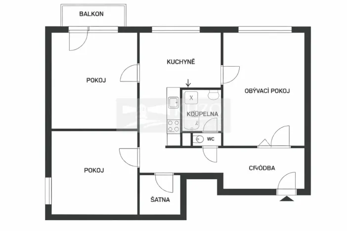 Pronájem bytu 3+1, Třebíč, C. Boudy, 70 m2