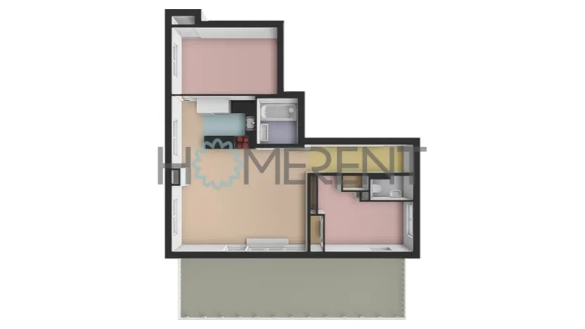Pronájem bytu 3+kk, Praha - Hlubočepy, Geologická, 68 m2