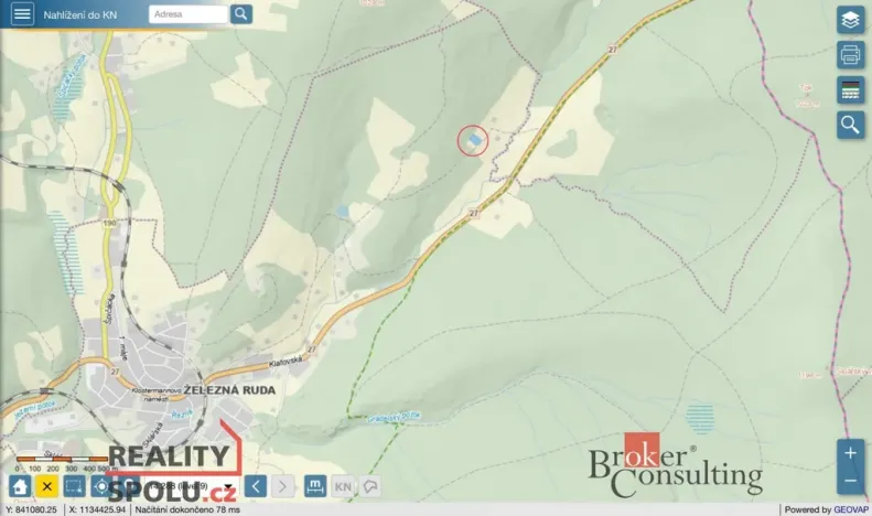 Prodej louky, Železná Ruda, 3475 m2