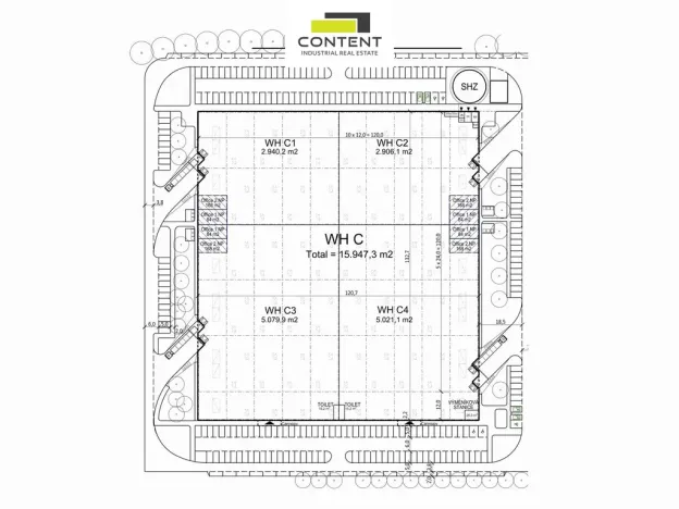 Pronájem výrobních prostor, Hradec Králové - Březhrad, Rovná, 2940 m2