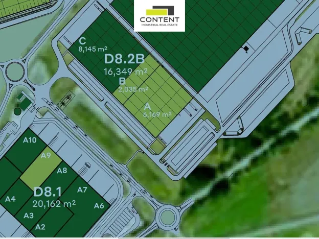 Pronájem skladu, Kozomín, 2157 m2