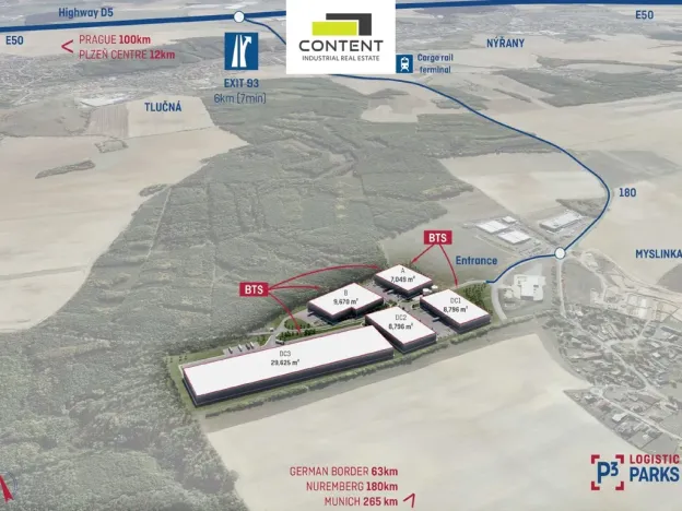 Pronájem výrobních prostor, Myslinka, 3500 m2