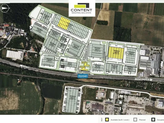 Pronájem skladu, Modřice, Evropská, 8135 m2