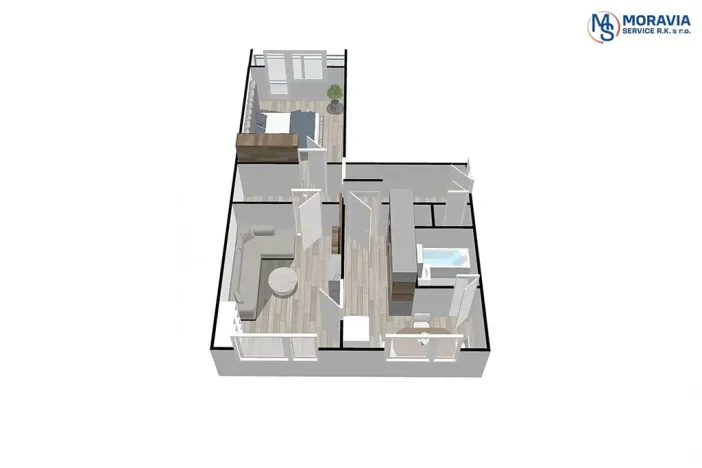 Prodej bytu 2+1, Olomouc, Brněnská, 58 m2