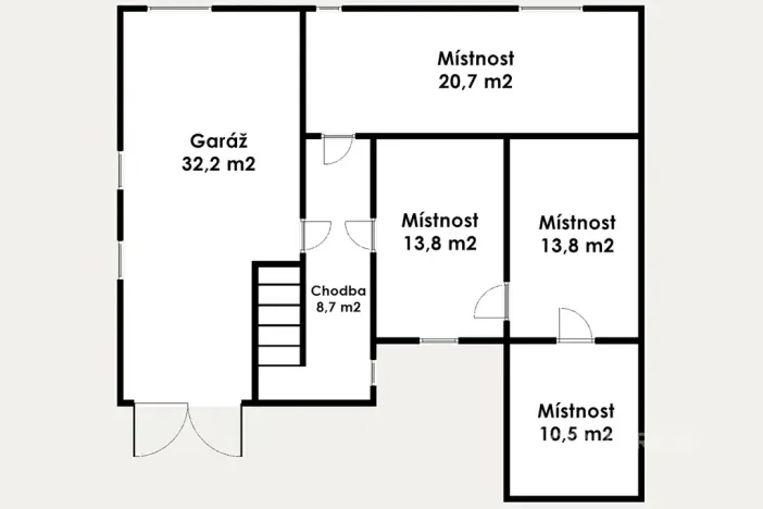 Prodej rodinného domu, Černouček, 89 m2