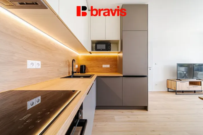 Pronájem bytu 2+kk, Brno - Černá Pole, třída Generála Píky, 52 m2