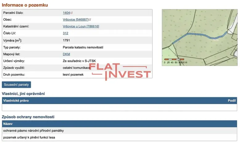 Prodej lesa, Vršovice, 162726 m2