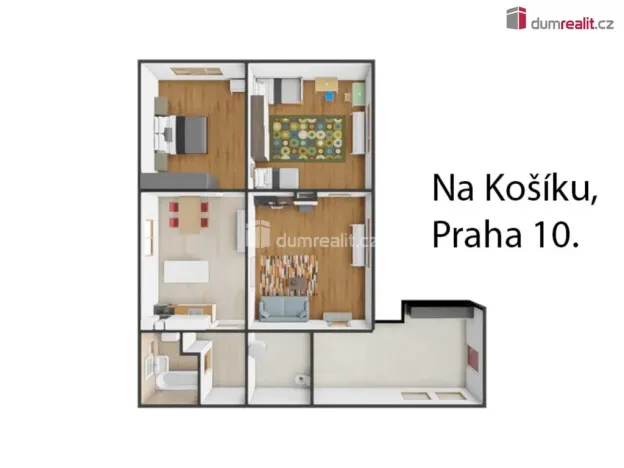 Pronájem rodinného domu, Praha - Hostivař, Na Košíku, 75 m2