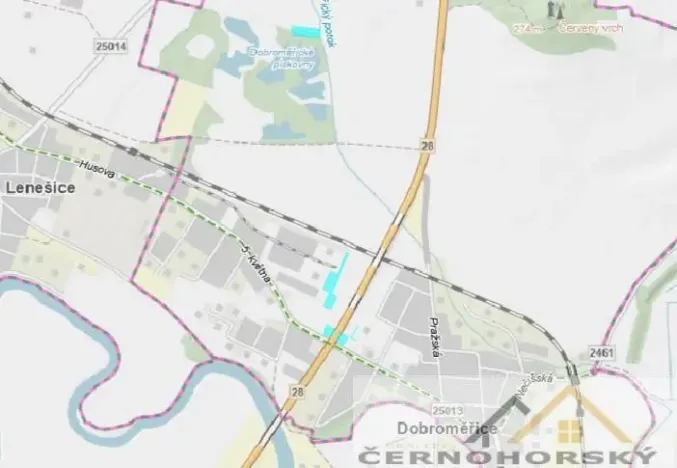 Prodej komerčního pozemku, Dobroměřice, 5. května, 11909 m2