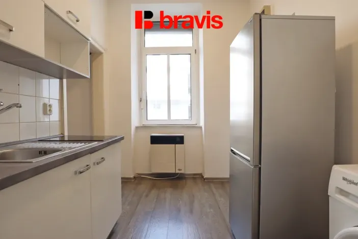Pronájem bytu 1+kk, Brno - Husovice, Husovická, 30 m2