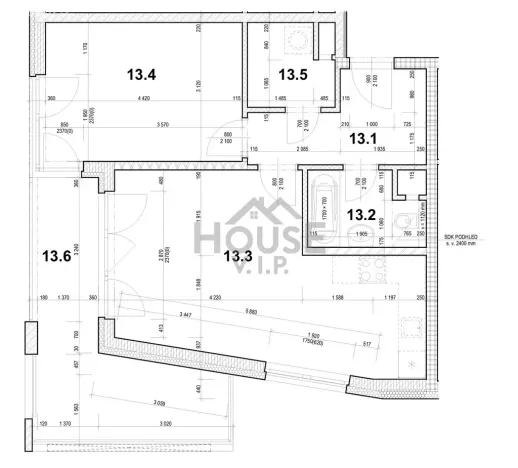 Prodej bytu 2+kk, Praha, Toufarova, 53 m2