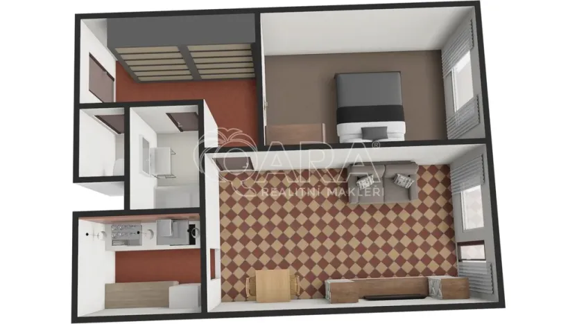 Pronájem bytu 2+kk, Praha - Kobylisy, Kaňkovského, 43 m2