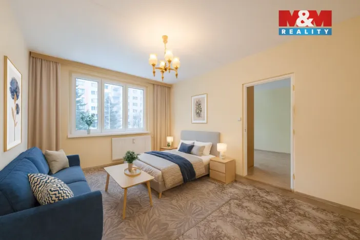 Pronájem bytu 1+1, Chomutov, Borová, 35 m2