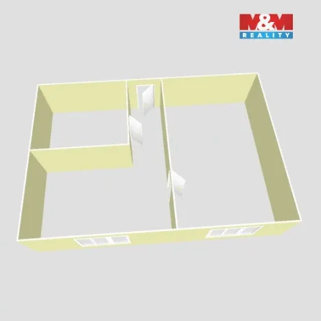 Pronájem bytu 1+1, Chomutov, Borová, 35 m2