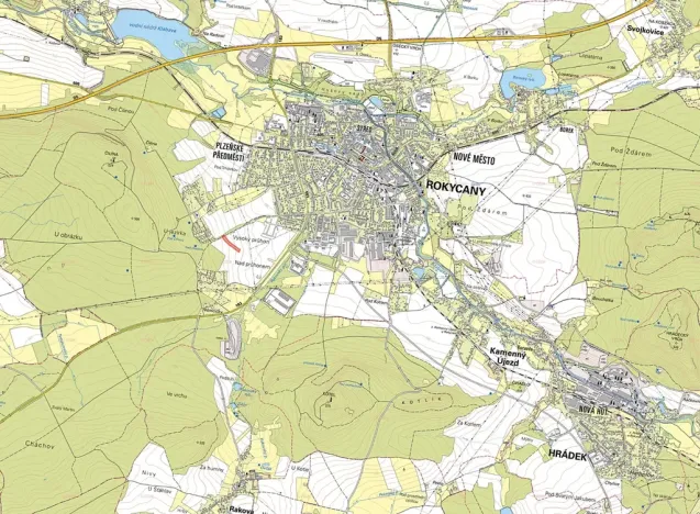 Prodej podílu pole, Rokycany, 1418 m2