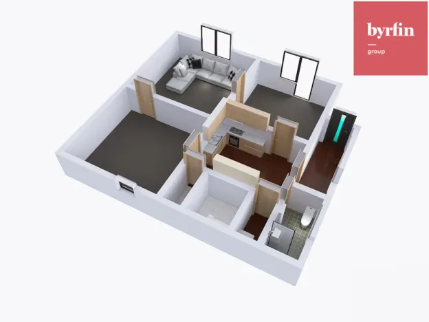 Pronájem bytu 3+1, Kravaře, Čeňka Trunčíka, 68 m2