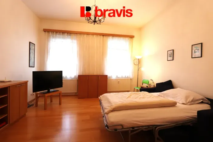 Pronájem bytu 1+kk, Brno - Veveří, Grohova, 37 m2