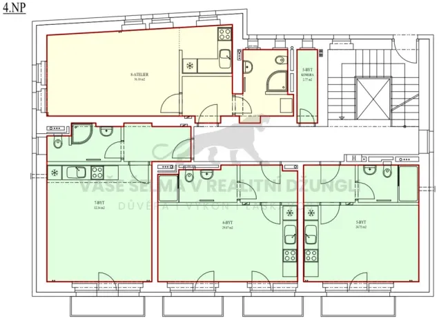 Pronájem bytu 1+kk, Jáchymov, třída Dukelských hrdinů, 30 m2