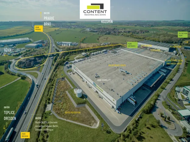 Pronájem výrobních prostor, Kozomín, 2000 m2