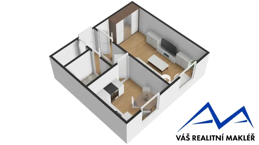 Pronájem bytu 1+1, Ostrava, Dětská, 42 m2