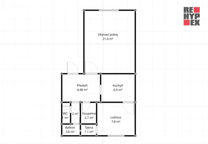 Pronájem bytu 2+1, Kutná Hora - Hlouška, Nerudova, 48 m2