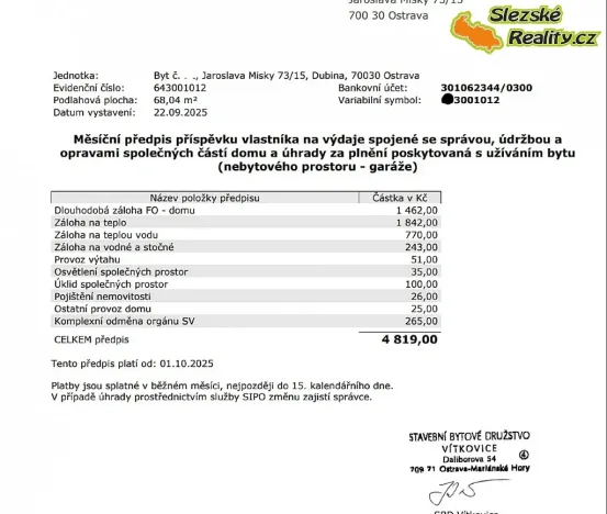 Pronájem bytu 3+1, Ostrava, Jaroslava Misky, 72 m2