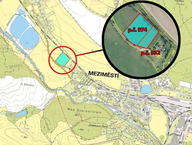 Prodej podílu komerčního pozemku, Meziměstí, 14695 m2
