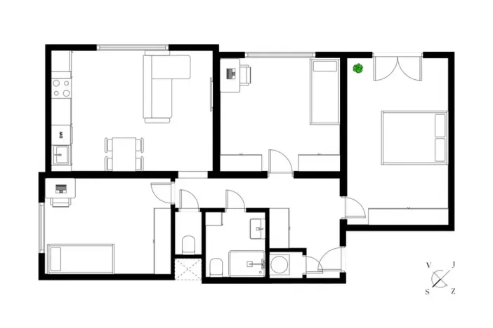 Prodej bytu 4+kk, Praha - Strašnice, Na padesátém, 73 m2