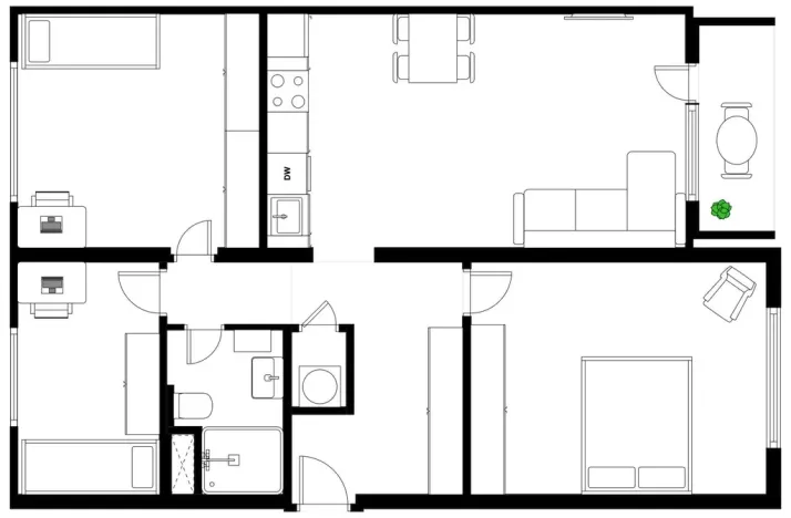 Prodej bytu 4+kk, Praha - Strašnice, Hřibská, 75 m2