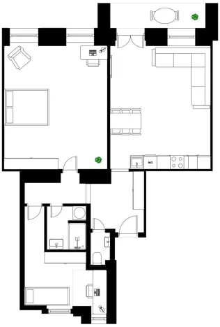 Prodej bytu 3+kk, Praha - Smíchov, Hořejší nábřeží, 85 m2