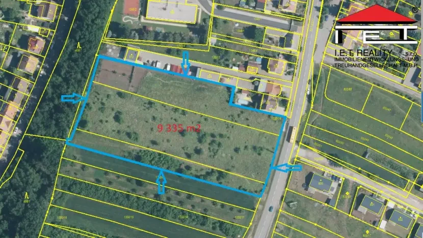 Prodej pozemku pro bydlení, Ivančice - Němčice, 9335 m2
