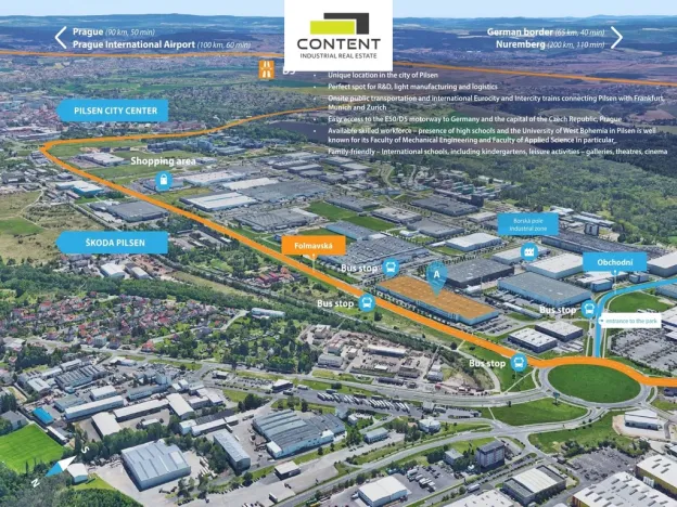 Pronájem skladu, Plzeň - Skvrňany, U Nové Hospody, 1990 m2