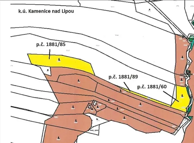Prodej lesa, Kamenice nad Lipou, 5521 m2