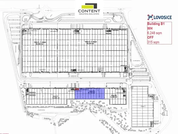 Pronájem skladu, Lovosice, 6563 m2