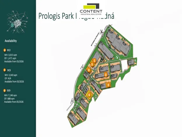 Pronájem výrobních prostor, Rudná, K Vypichu, 3434 m2