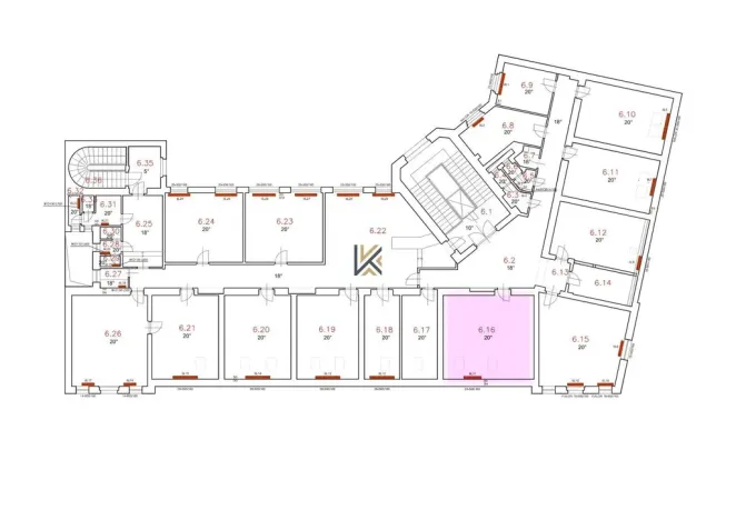 Pronájem kanceláře, Praha - Nové Město, Washingtonova, 35 m2