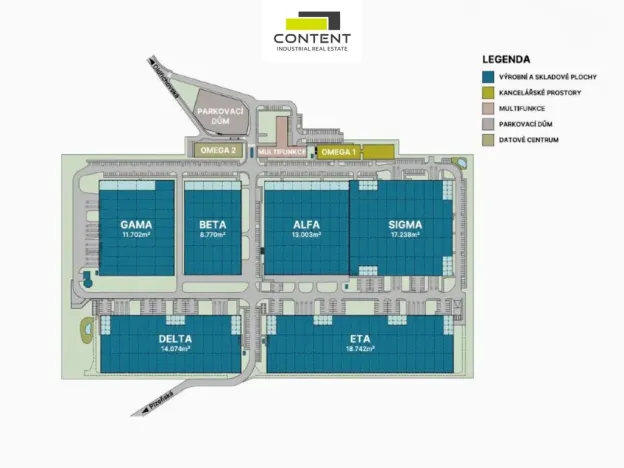 Pronájem skladu, Tachov - Oldřichov, 18200 m2