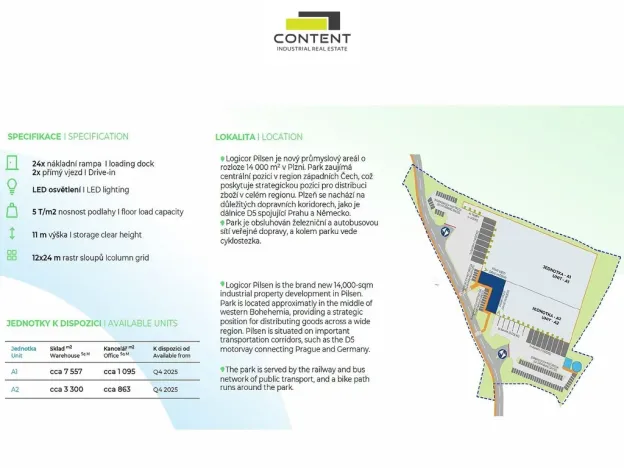 Pronájem výrobních prostor, Plzeň - Bolevec, Úněšovská, 3300 m2