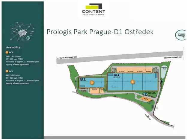 Pronájem skladu, Ostředek, 10200 m2